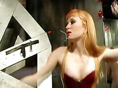 cruel redhead mistress spank slave hard