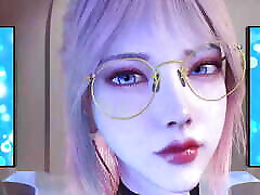 Very Cute Asian Girl In Glasses - noida girl mms Dance 3D HENTAI