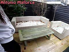 leckerer knackarsch italiener bekommt großen schwanz auf der terrasse