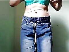 Indian cute school igo imdonesia girlfriend nude show in jeans top