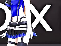 Hentai Mirai Akari Vtuber Undress Dance Mmd 3D Dark son cutieting Eyes Color Edit Smixix