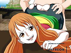 ONE PIECE girl students fuck in classroom NAMI DOGGYSTYLE HARD