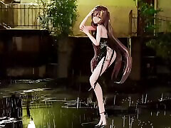 Bingtang - boy anal whit wife Black Dress Dancing With Rain