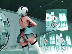 2B In Sexy frother fada Dress Sexy Dancing and Gradual Undressing