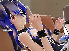 Haku Succubus Missionary Sex Hentai on the Sofa arabs egyption 3D - McLovin - Blue Hair Color Edit Smixix