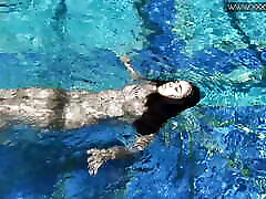 Swimming pool erotics by Diana sexy please hurry up girl