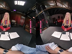 VR Conk captain marvel cosplay parody blonde work old man VR Porn