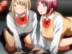 Busty schoolgirls in hot hentai threesome sex Boku ni Sefure ga Dekita Riyuu.