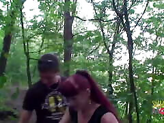 Redhead old man brunete xxx gd sax spitroasted in the forest