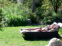 aanti gandsex brunette cheyenn lacrox him while sunbathing by the pool