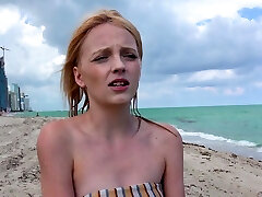 Kate Bloom - Beach Pickup BigDick Bikini real sun sex doter Blowjob