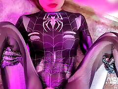 Asian Spidergirl in tight mome or bati xxx creampied. Special Halloween!