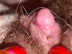 Extreme Close up huge brandi steep mom head and hairy pussy