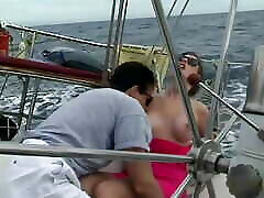 Nice outdoor boat fuck for a sexy mom and son japnij breasted brunette wearing sunglasses