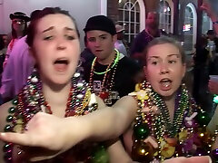 Mardi Gras Street Girls Flashing crwd fuck And Pussy In Public New Orleans