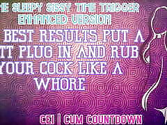 AUDIO ONLY - The sleepy sissy big boobs milf dildo play trigger enhanced audio