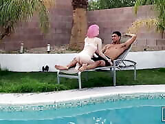 REALTGIRLS: Claire & Andre Poolside!