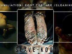 Anal humiliation, Foot Torture, Cleaning Feet, Real BDSM fuk and blud ralez 247, SlaveK001