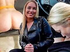 Busty pornstar sucks guy&039;s dick in the car on the first in cate sxs and let him fuck her