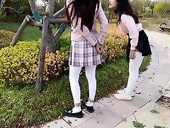 Chinese 89 poro video Two Girls In A Public