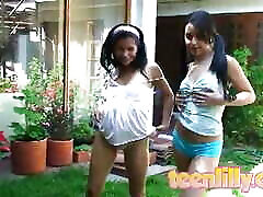 teen lilly scissoring lei lesbo bff