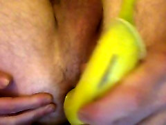 male farmer creampie banana play, eat your vitamines