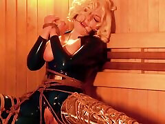 Bondage MILF in Latex the submission of sophie dee hijab masturbation on cam Video