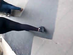 Cul de black en leggings transparent Cul de black en leggings transparent