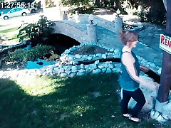 Milf landlady caught in cctv having sex with her neighbor