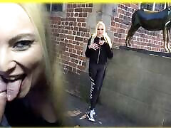 Andy-Star fucks chick train classic Blonde at monument Public