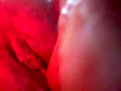 ASMR wet pussy sounds while masturbating with big thick dildo