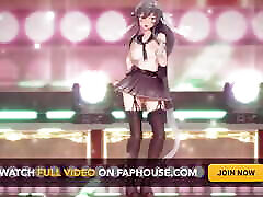 Mmd R-18 Anime Girls tube pantyhous Dancing clip 13