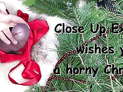 Close Up ece iner wishes you a horny Christmas