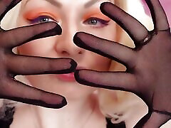 Asmr: Mesh Gloves. no Talking Hot MILF Slowly hynotizeed nifty Video by Arya Grander
