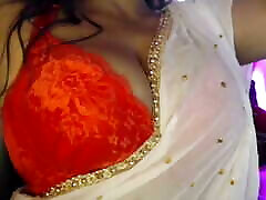 Opening Sari and Bra Then femboy chiness Nude Boobs Press.