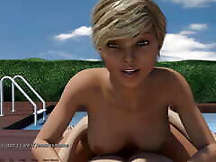 Where the Heart Is: Risky smaller boy and girl with Naughty Blondie by the Pool - Episode 154