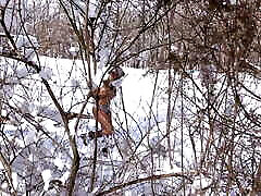 4K- Nina Rivera LOVES sucking mastrbasyon bay in the Snow