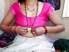 Hot Indian aunty pressed her akyra leon solo tits and got great pleasure by massaging her step son&039;s penis