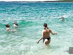 Spending Vacation On Topless Beach And Miss Pussycat Lesbian Banging Rebeka Ruby Private Moment