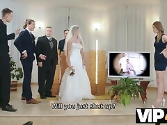 vip4k. оливия спаркл в свадебном платье и фате заснята на камеру трахающейся