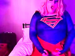 Sissy Supergirl Talks Dirty While Playing With Herself