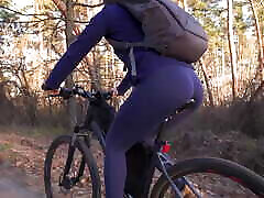 Hot Milf In Yoga Pants Riding A Bicycle And Teasing Her eifel swapping Ass
