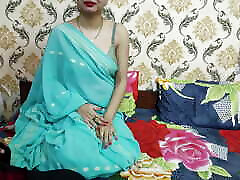 Desi Indian chachi Saara is naked and salutes the cock of her big juggs moms loves bbc while talking dirty in hindi