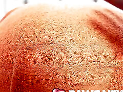 PAWG Gets Ass Oiled and Worshipped