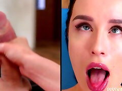 Real Life Futanari - Horny Yoga SheMale jerk off and cum on her face - PissVids