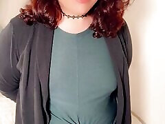 Trans Janice Renee 3 cocks in from her workout with vibrating dildos