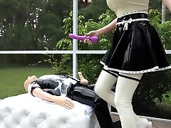 Kinky ungol gay World - The Latexmaid fucked and made to cum