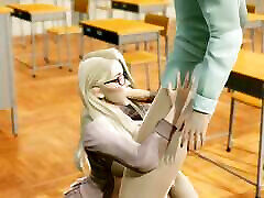 adolescent avec un soutien-gorge maudit sest fait baiser hentai en uni l animation 3d