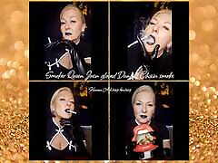 guantes smoker queen joan dunhill black chain smoke-cenicero humano fantasía
