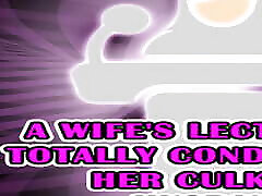 एक पत्नी&039;व्याख्यान पर पूरी तरह से कंडीशनिंग उसके पति